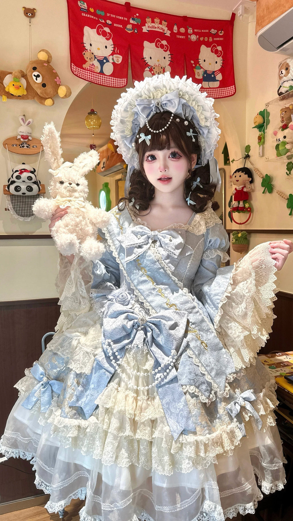 Cloris's Kiss - Sweet Lolita OP Dress and Accessories - image 3
