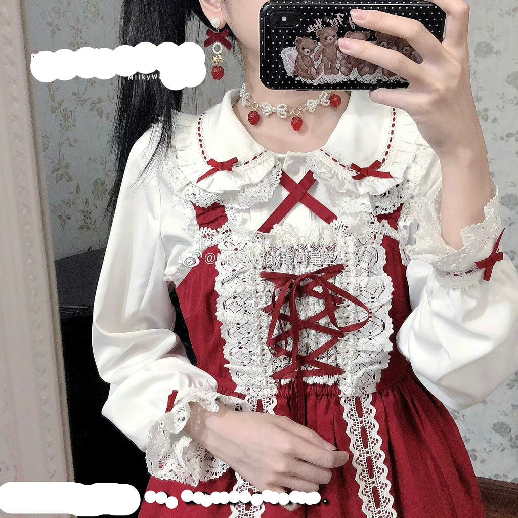 Peter Pan Collar Kawaii Lolita Blouse - image 10
