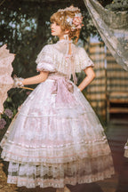 Sunset Realm Lolita Bride Gorgeous OP FS - image 9