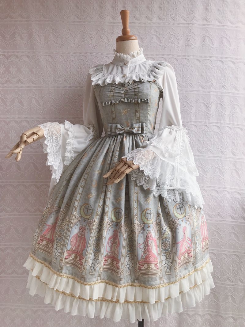 Constellation Printing Chiffon Lolita JSK Dress - image 5
