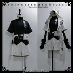 White Cat - Futuristic Style Cool Lolita Pants Suit With Cat Ear Coat - image 21