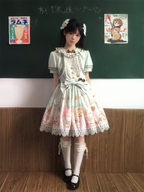 Dream Teahouse - Dessert Print Kawaii Lolita OP Dress Suit - image 27