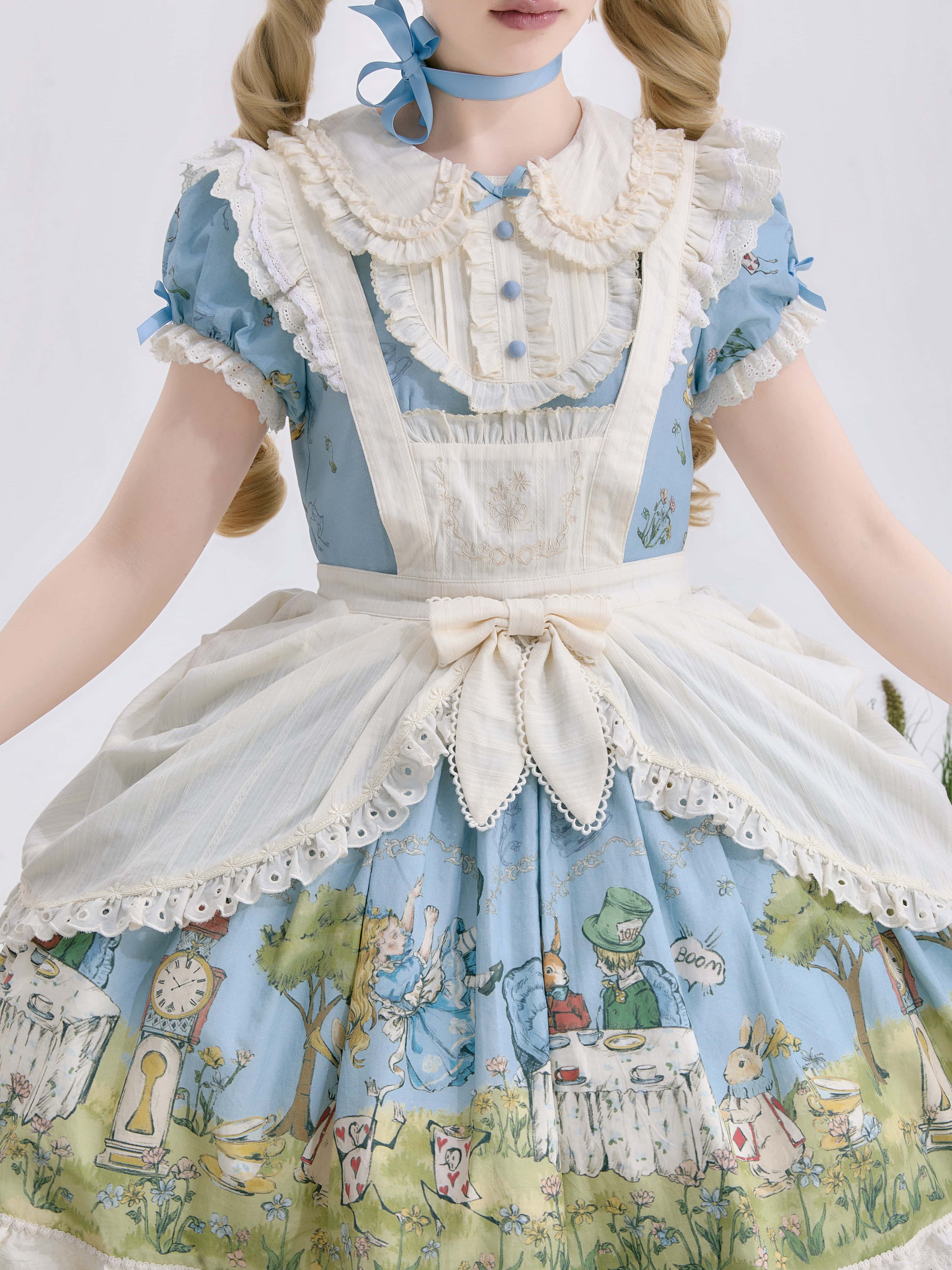 Pastoral Alice Lolita OP Dress and Accessories - image 3