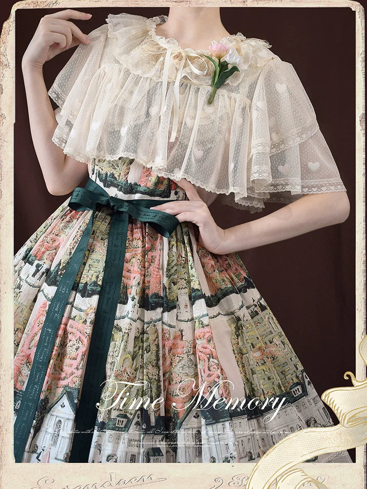 Sweetheart Curtain - Sweet Lolita Shawl Short Sleeve Lace Cardigan - image 8