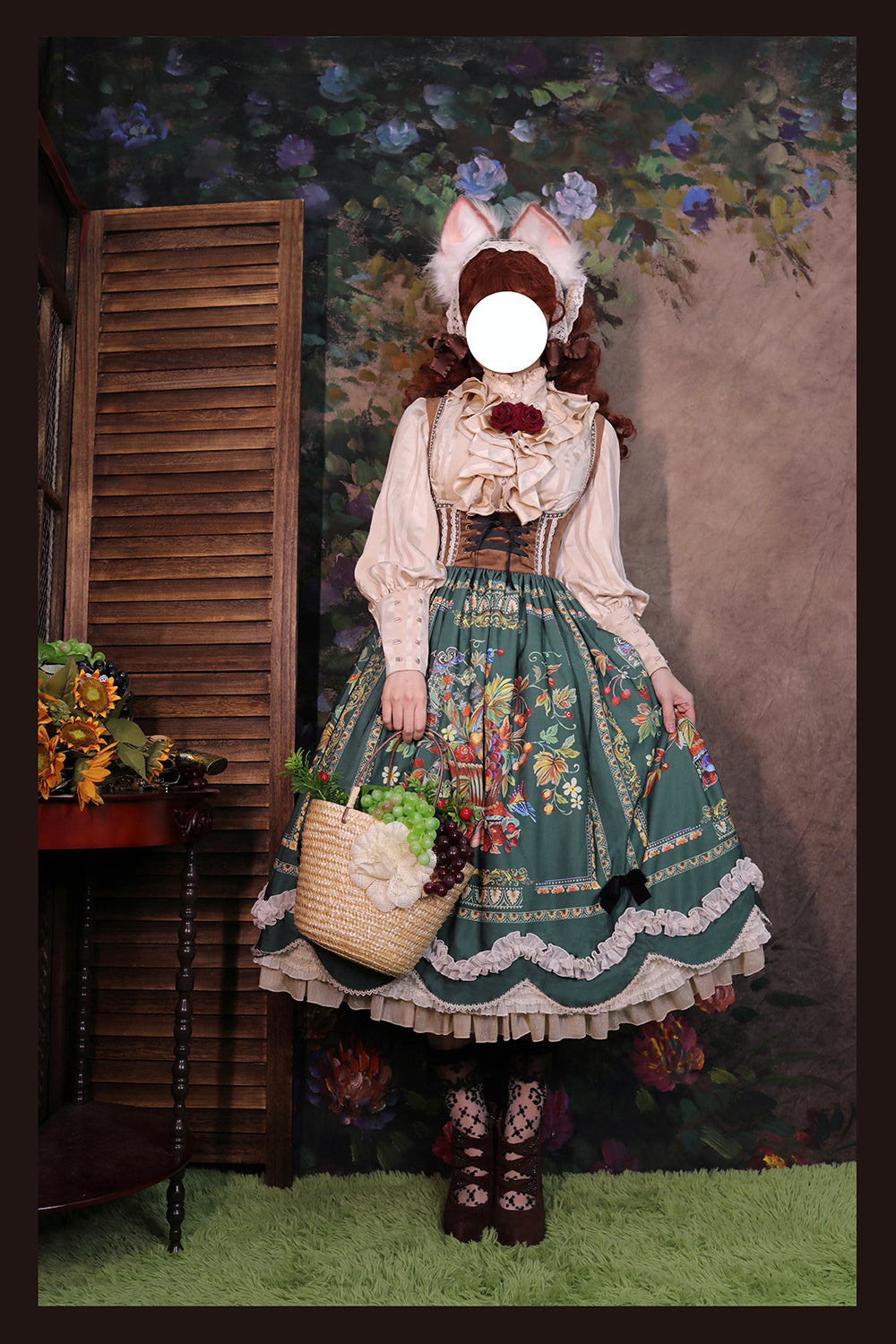 Rich Hymn - Lolita Bavarian Long Velvet JSK - image 24