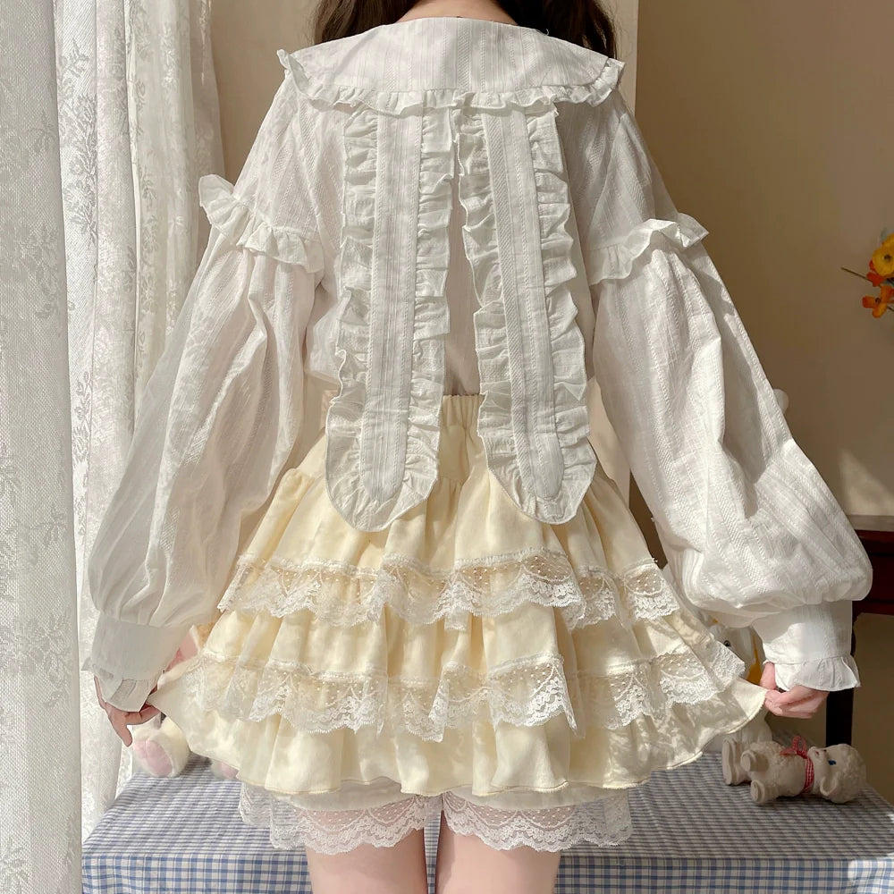 Kawaii Lolita Skirt Lace Cake Short SK - image 2