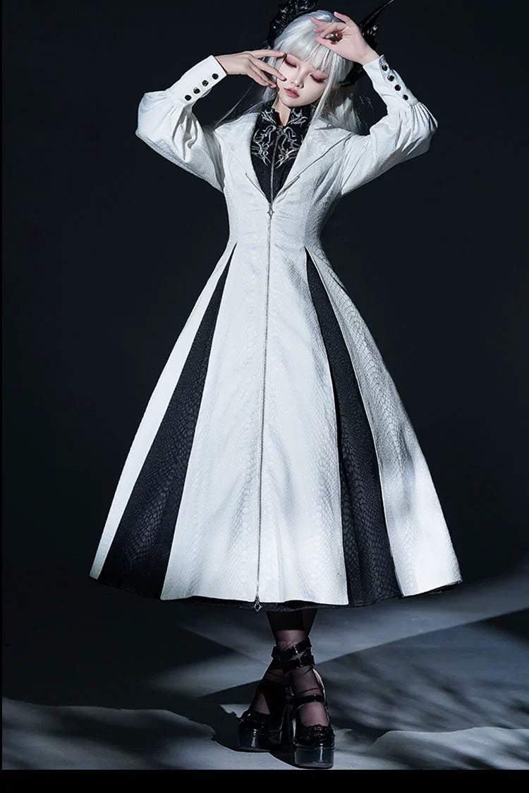 Dragon Scale - Gothic Lolita JSK Dress Goth Coat - image 10