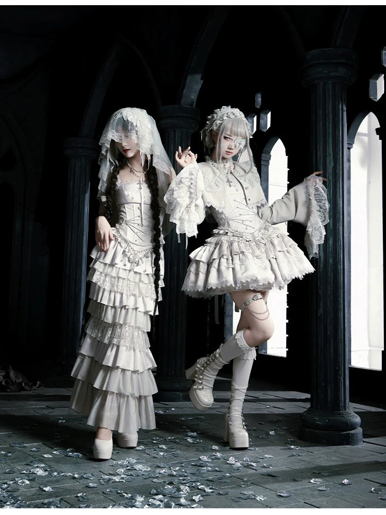 Humanoid Robot - Silver Gothic Lolita Mermaid Skirt Set - image 20