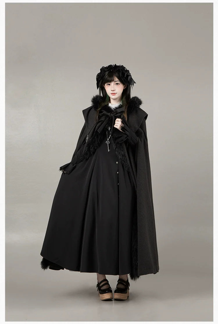 Raven's Night Song Oriental Gothic Lolita Dress Set - image 59