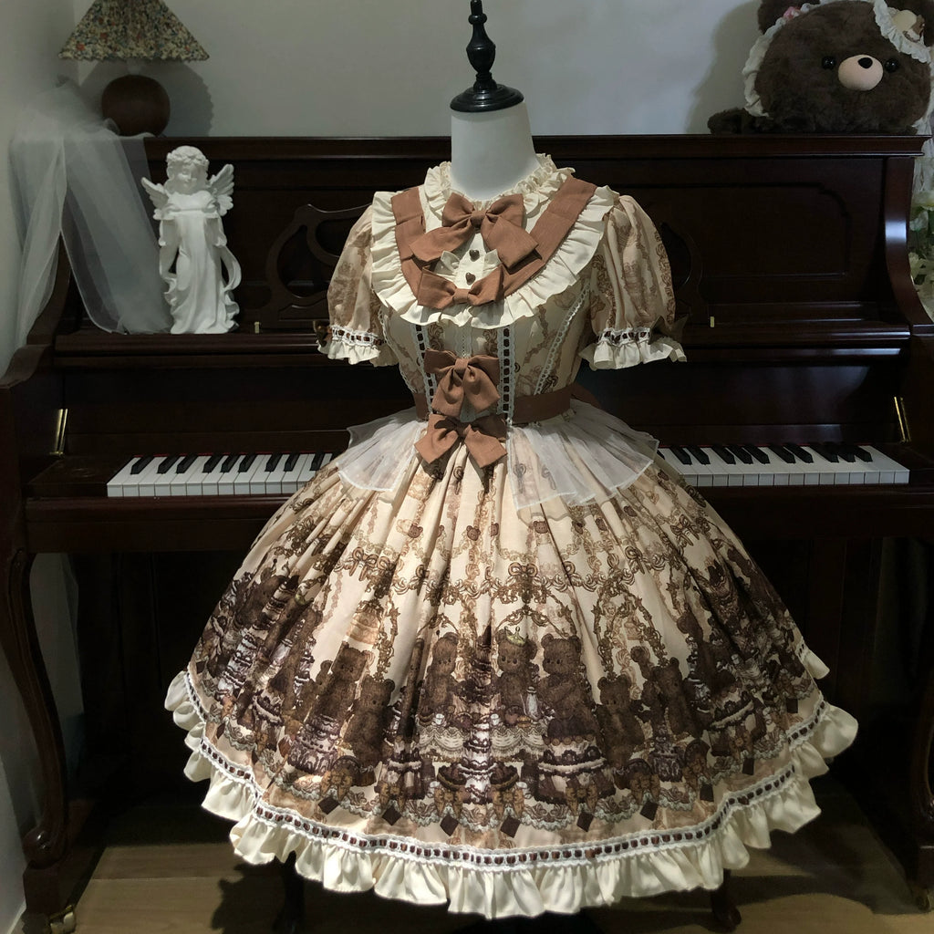 Old School Lolita Printed OP, Zipper Closure - image 7