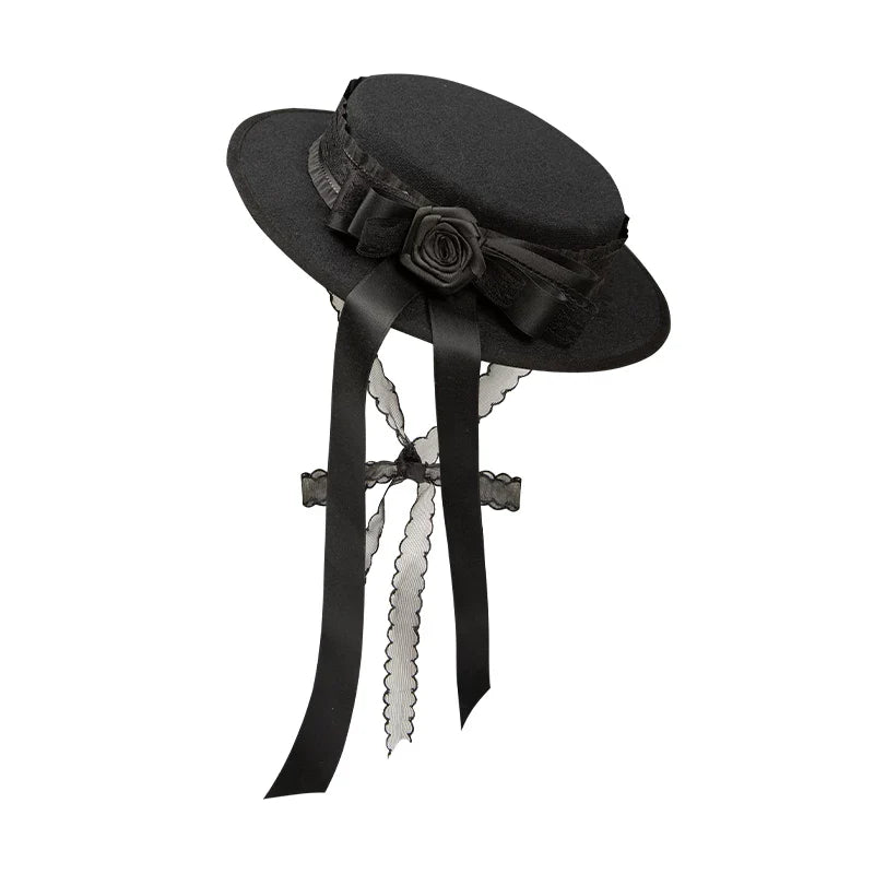 Audrey's Reply - Classic Lolita Square Neck OP, Detachable Embroidered Collar and Accessories - image 25