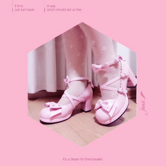 Sweet Lolita High Heel Handmade Shoes - image 3