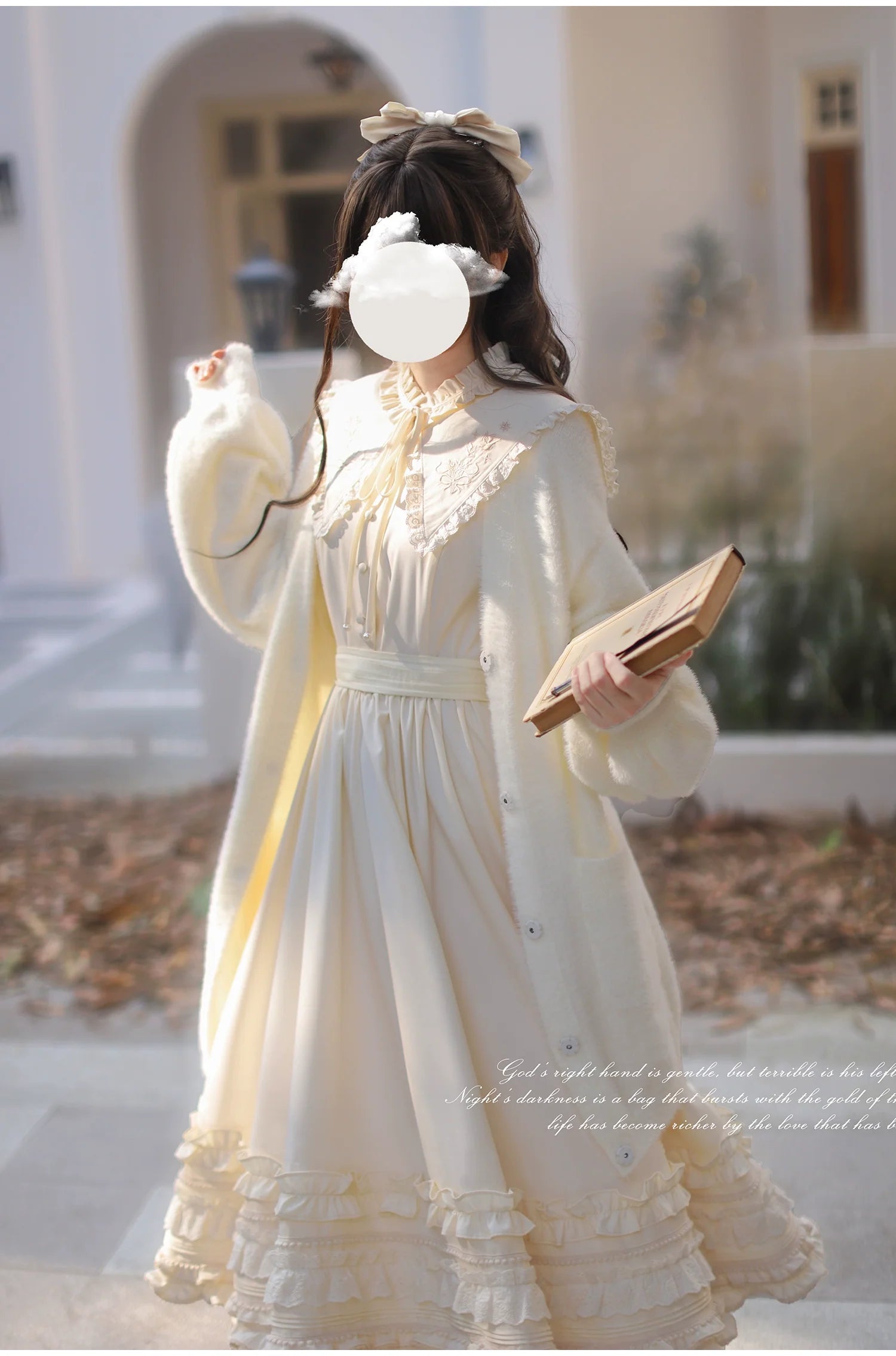 Wind Kiss Tulip - Classic Lolita OP Elegant Lolita Cardigan and Accessories - image 13