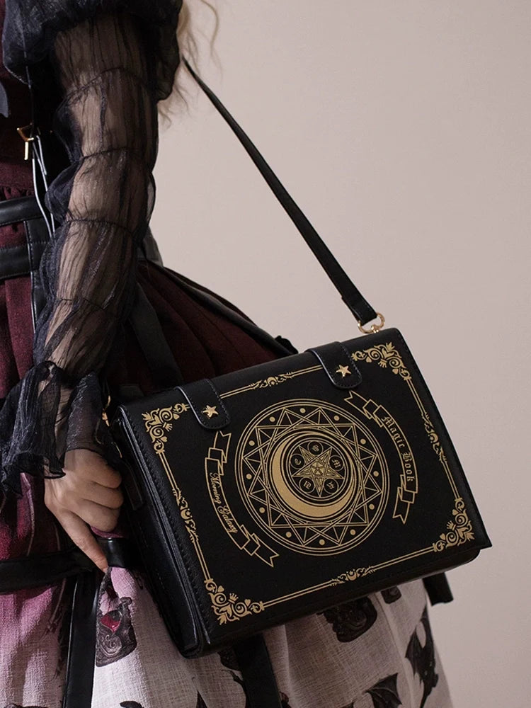 Star and Moon Magic Book Lolita Crossbody Bag in Two Sizes - image 12