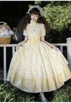 Letter and Poetry Sunflower Matters - Country Lolita JSK Embroidered Printed Lolita Dress and Accessories - image 2