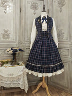 Rose - Elegant Lolita Fishbone Grid Skirt Customized - image 80