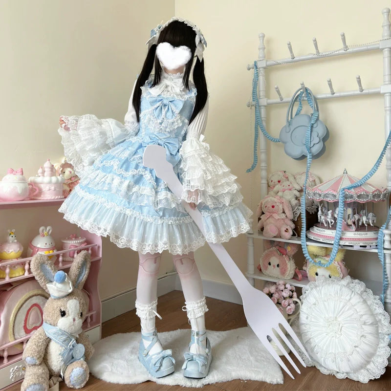 Love and Heart Palpitations Wedding Lolita JSK Dress Suit - image 4