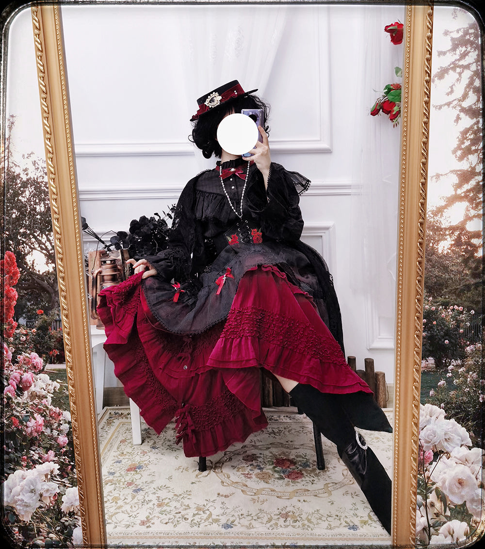 Elegant Bow Lolita Flat Bonnet - image 11
