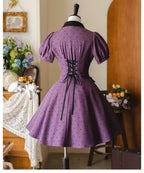 Forest Polka-Dot - Classic Lolita OP Dress With Polka Dots & Pockets - image 6