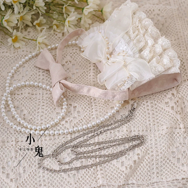 Elegant Lolita Handbag Ivory Tea Party Lolita Bag - image 10