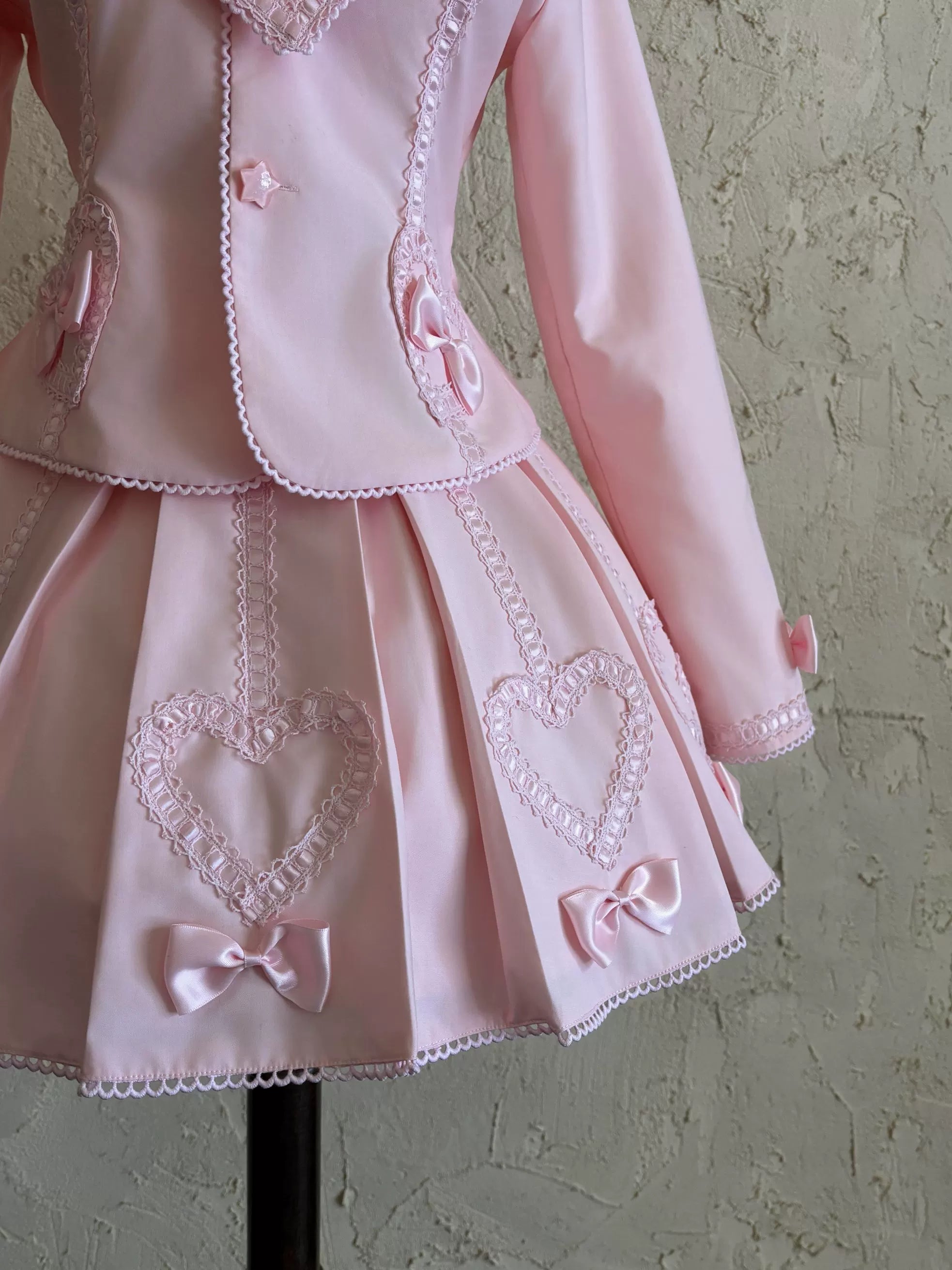 Promise After Class - Old School Lolita Fitted Blazer & Pleated Skirt Set - image 13