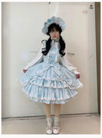 Gryza Plus Size Princess Lolita JSK with Cotton Tiered Ruffles - image 9