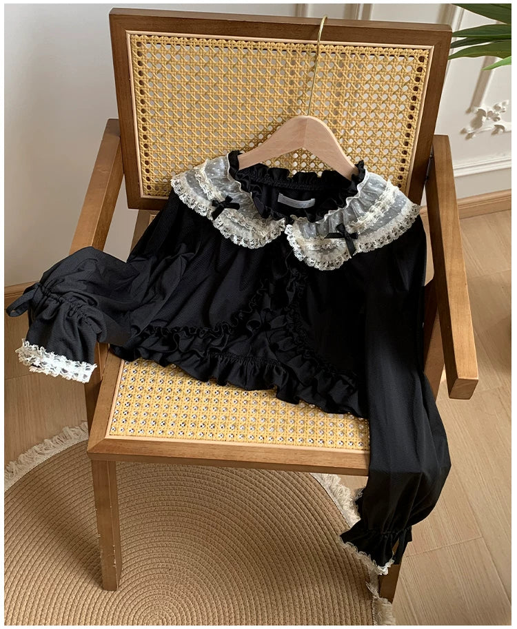 Half Summer - Sweet Lolita Sun Protection Bolero, Lace & Bow - image 14