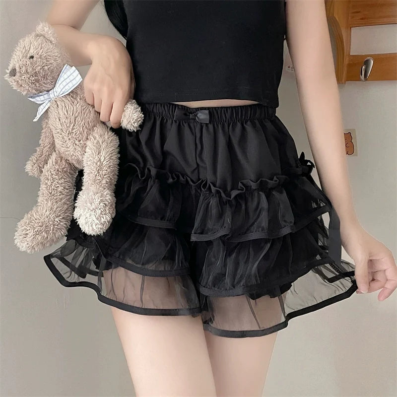 Summer Lolita Bloomers, Double Layer Anti-Exposure Shorts - image 2