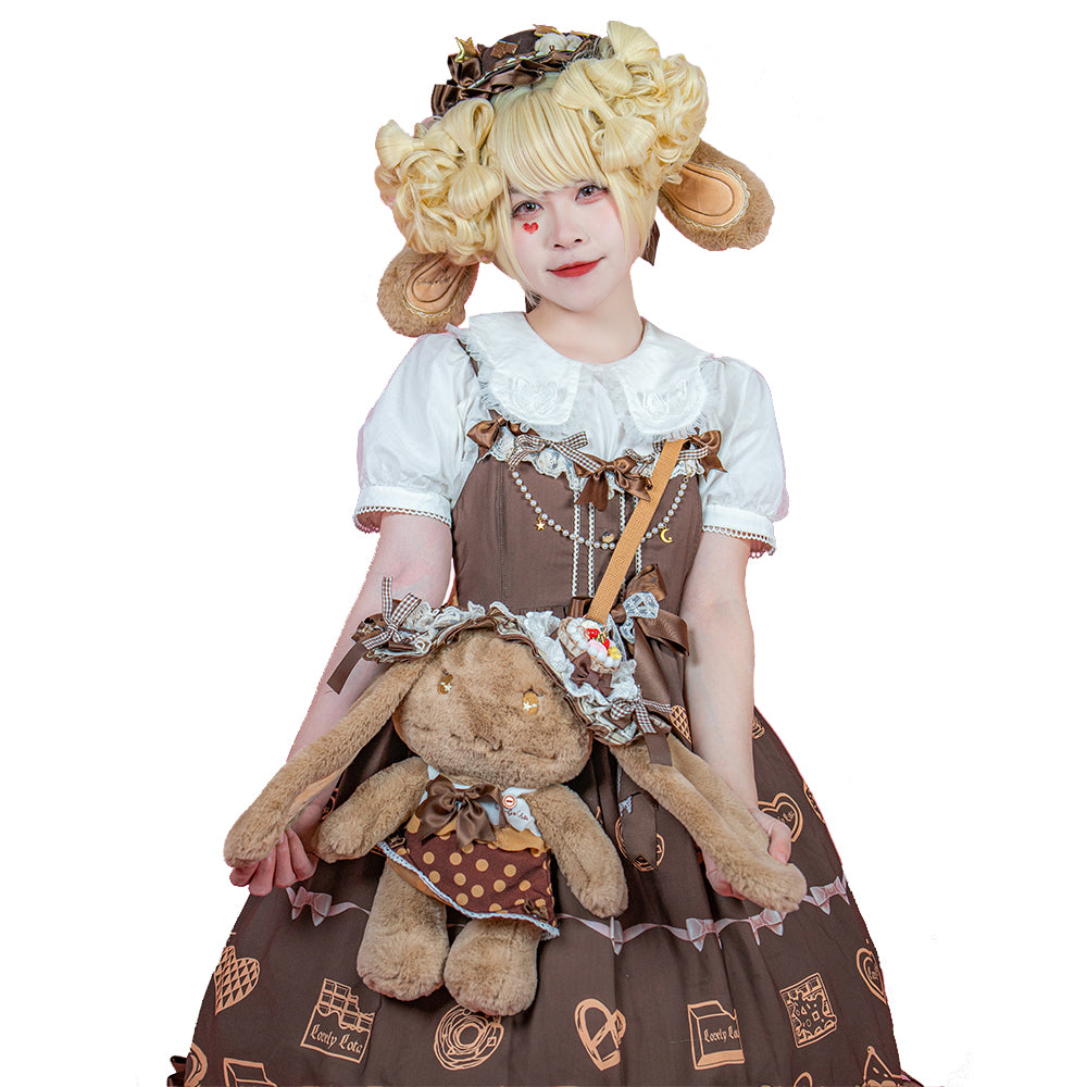 KOKO Chocolate Rabbit - Furry Bunny Lolita Bag - image 2