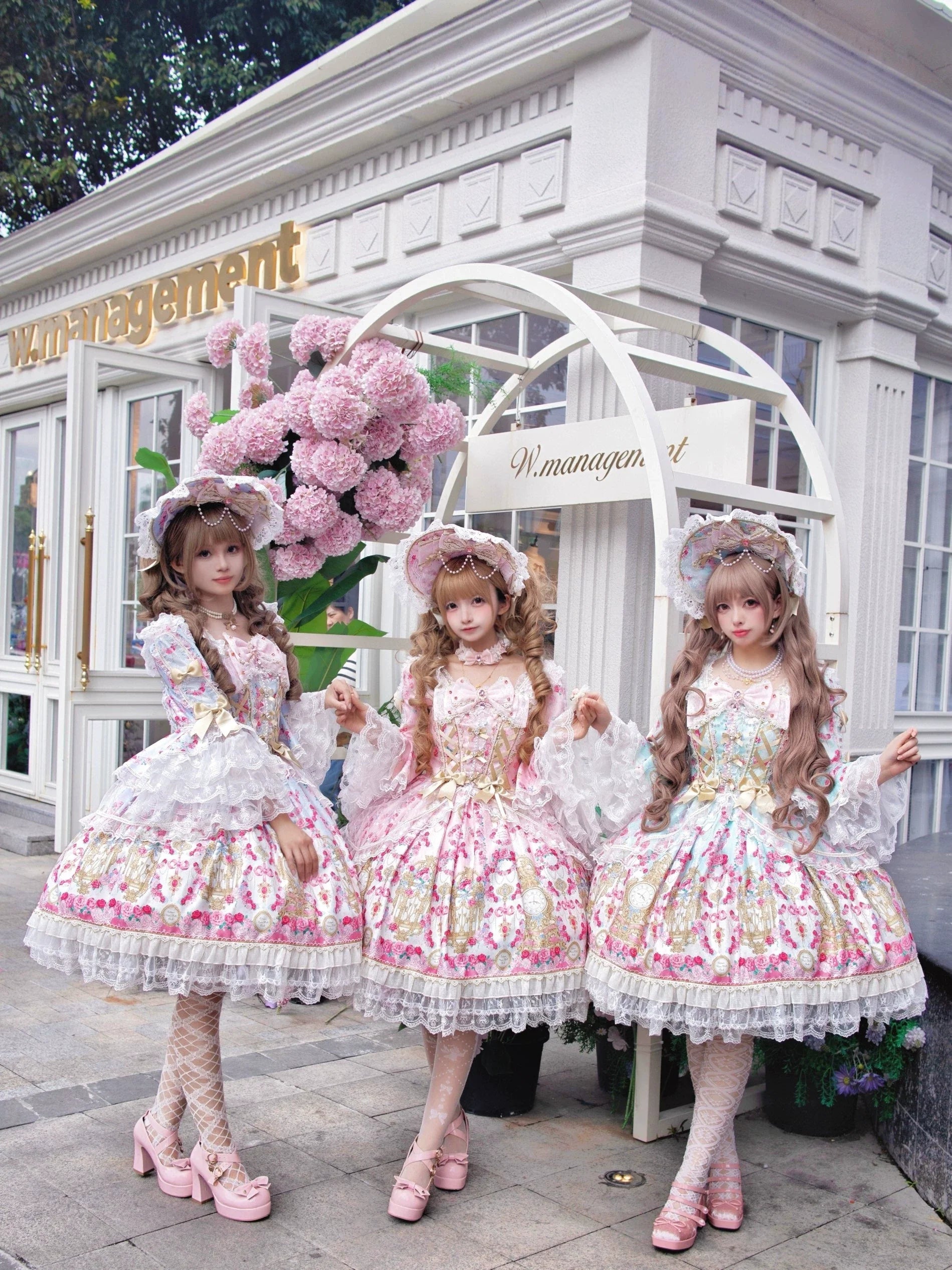 Rose Garden Prelude - Sweet Lolita OP Dress, Floral Printed - image 14