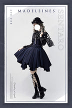 Pleated Irregular Knit Floral Slim Fit Vest and Half Skirt Set - image 3