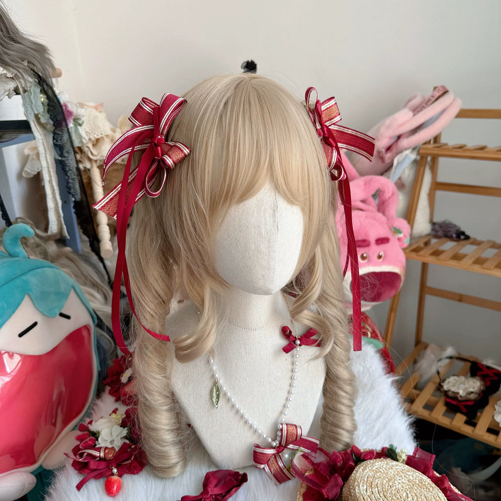 Red Sweet Lolita Headdresses and Strawberry Accessories - image 6