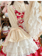 Gorgeous Sweet Lace Lolita Shirt, Hime Sleeve - image 7