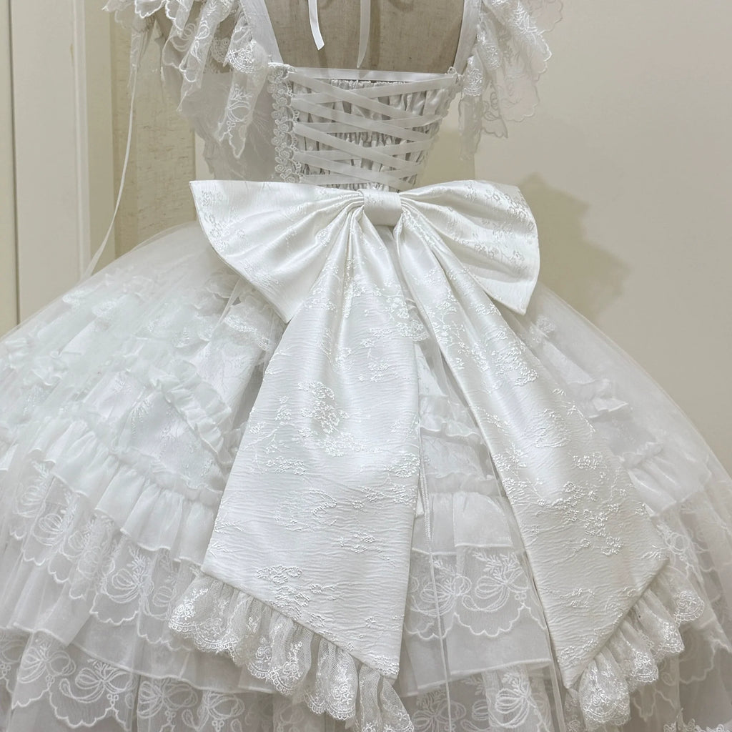Eternal Vow - Wedding Lolita JSK, Detachable Overlay - image 28