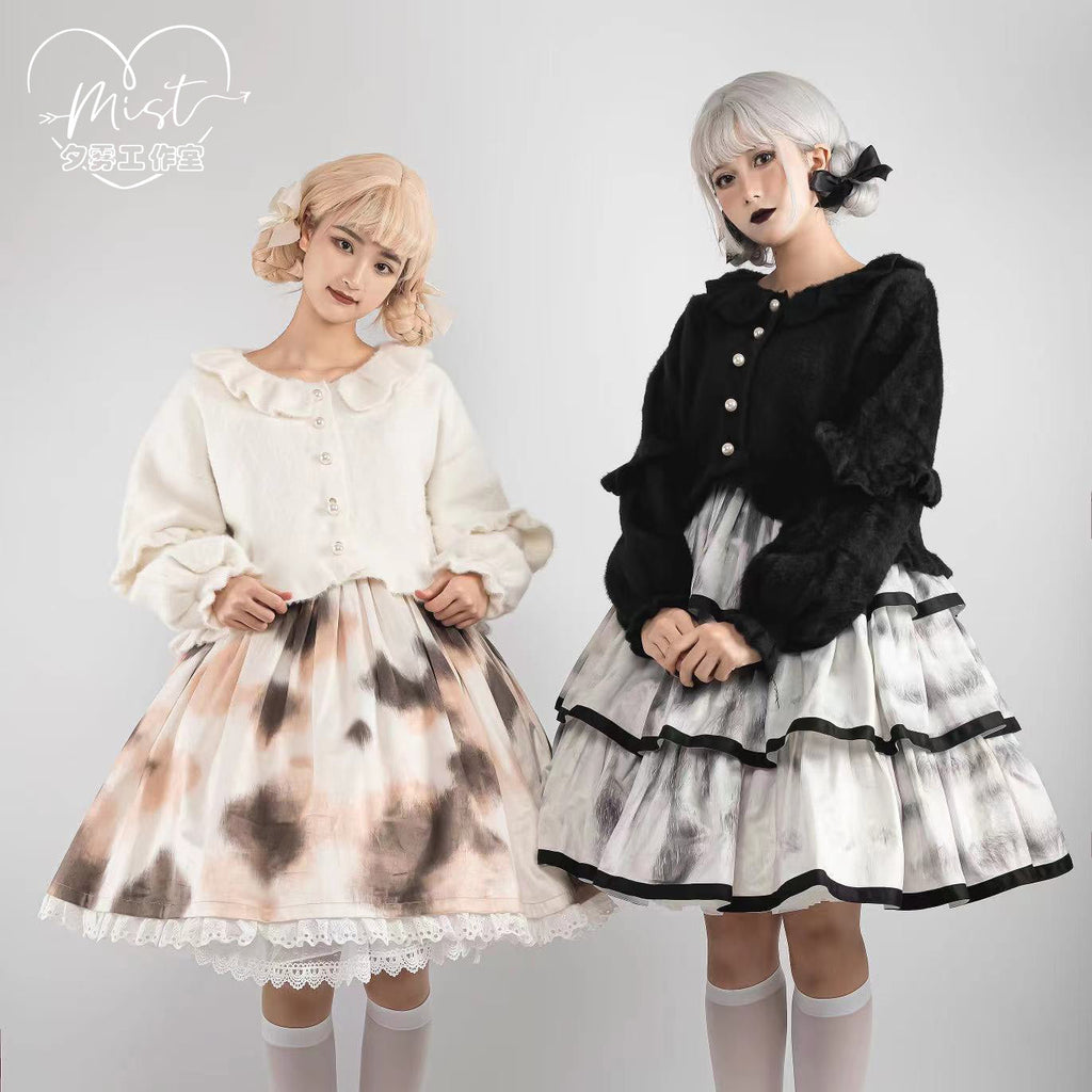 Small Ointment - Sweet Lolita Puff-Sleeve Sweater Coat - image 2