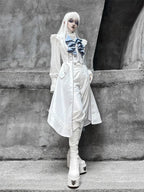 Crumbling Skeleton - Ouji Lolita Fishbone Embroideried Vest & Pants Suits - image 6