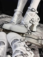 Sacred Bone Diary - Skeletal Hand Gothic Lolita Heels - image 5