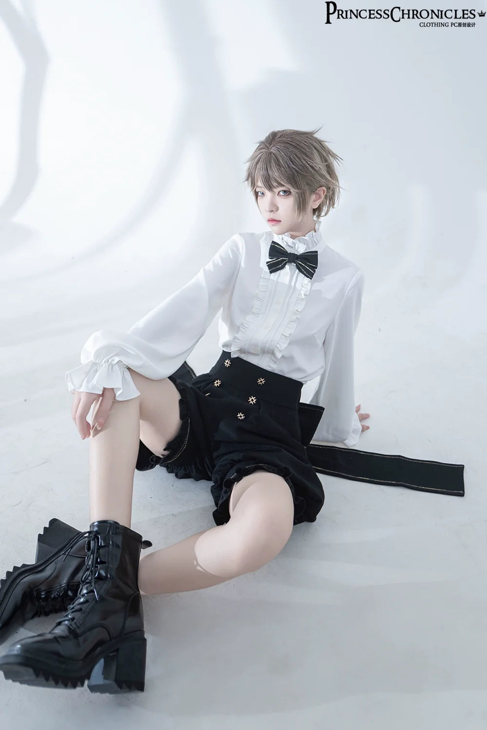Desperate Bunny - Ouji Lolita Vest Shorts Set - image 16