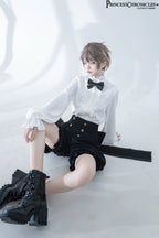 Desperate Bunny - Ouji Lolita Vest Shorts Set - image 16