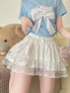 Sweet Lolita Cotton Bloomers, Lace Polka Dot Hem - image 20