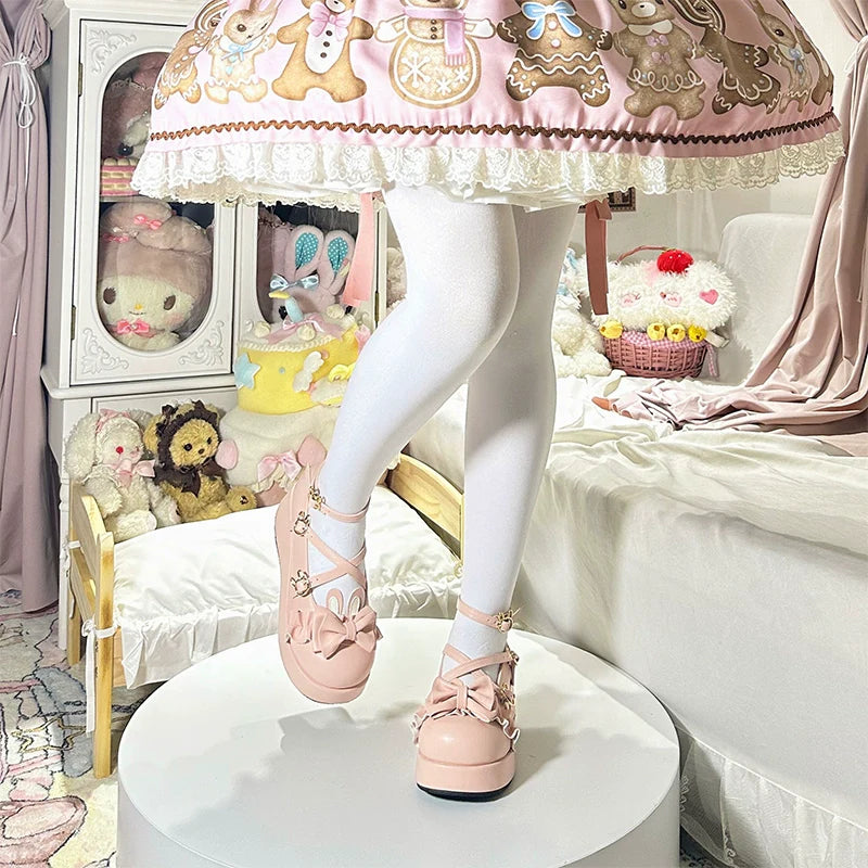 Bond Bunny - Sweet Lolita Platform Shoe, Bunny Ear Accents - image 1