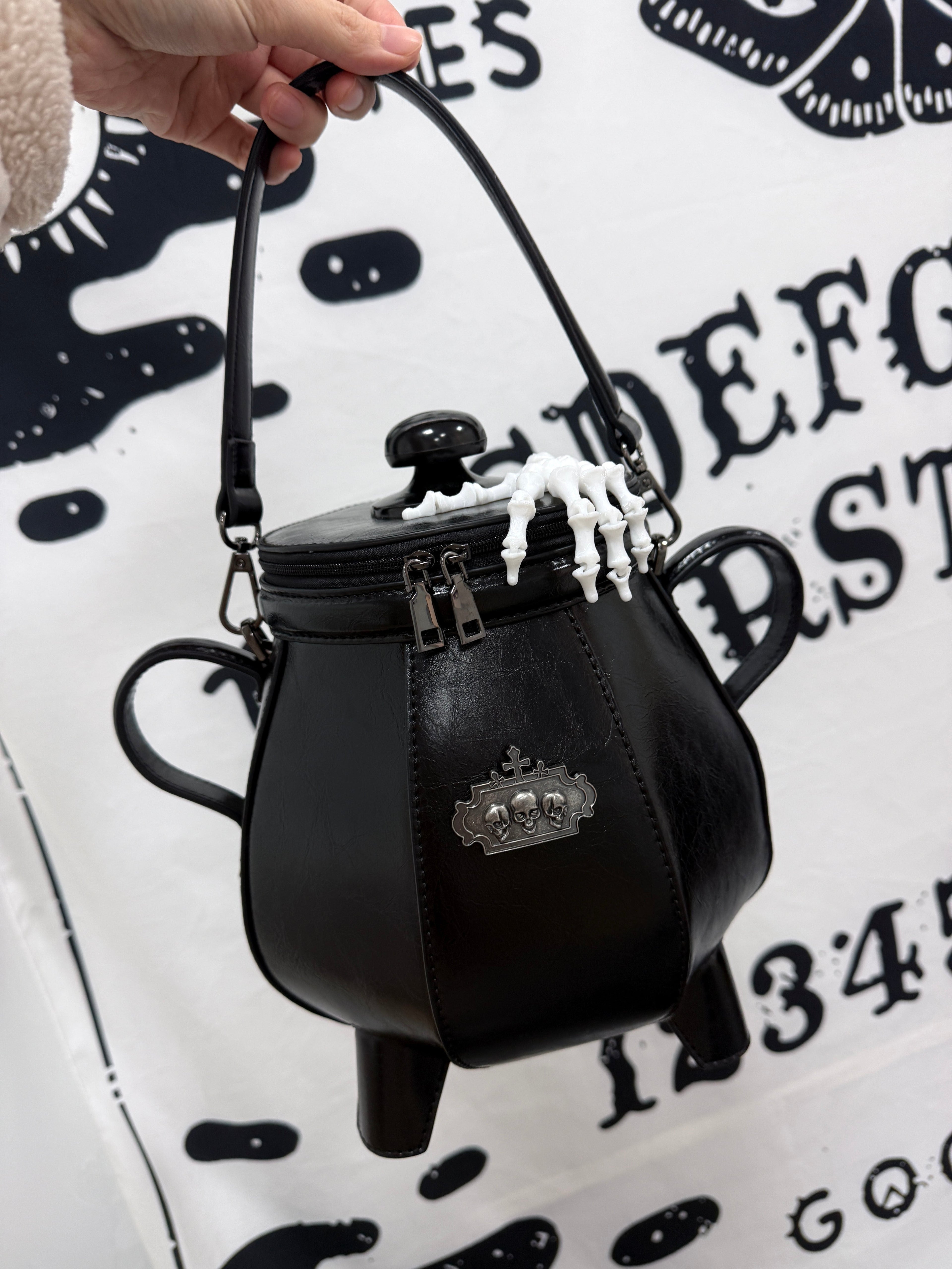 Gothic Cauldron - Skull-Claw Handbag and Crossbody Bag - image 4