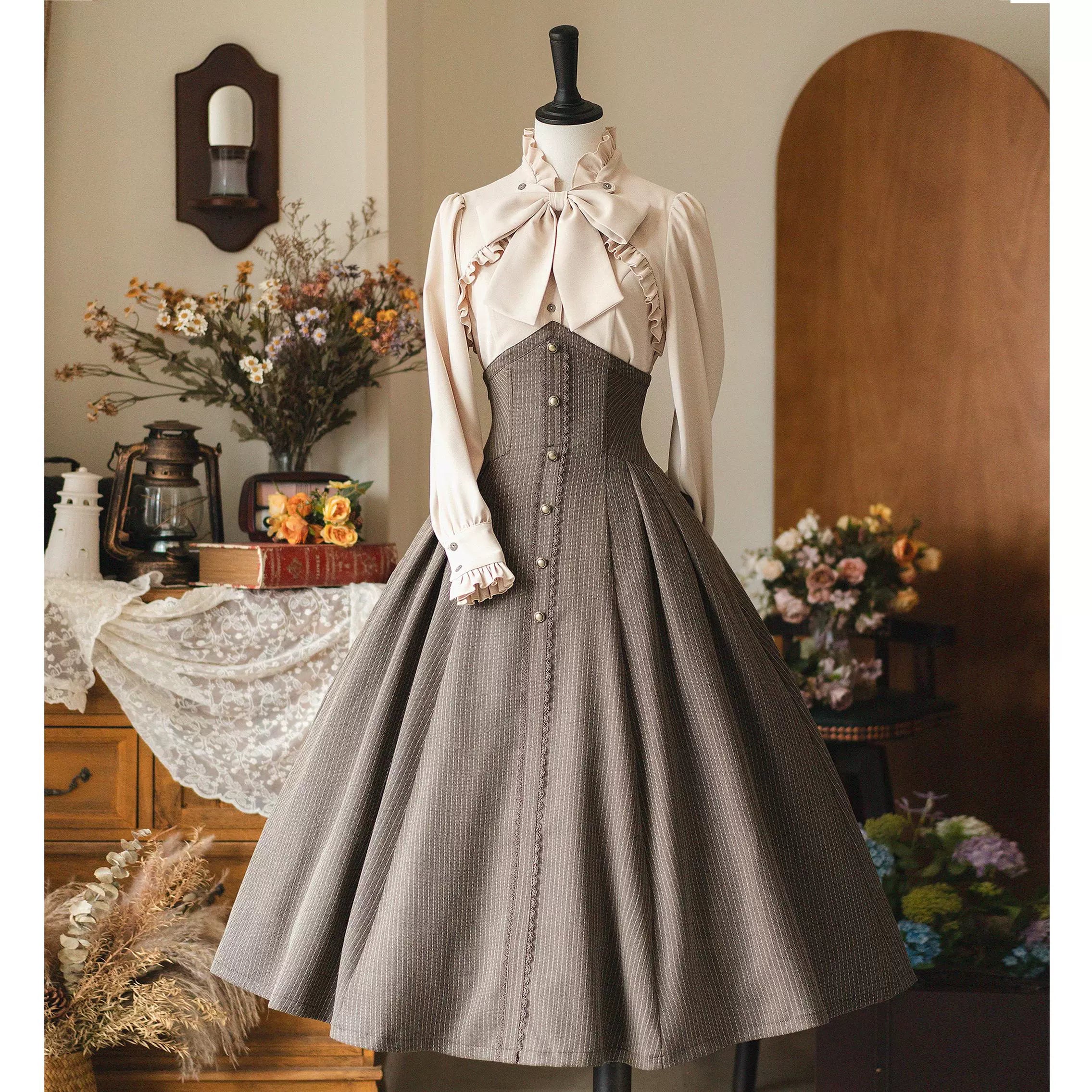 Forest Stationery - Classic Lolita SK Suit with Shirt and Coat - image 40