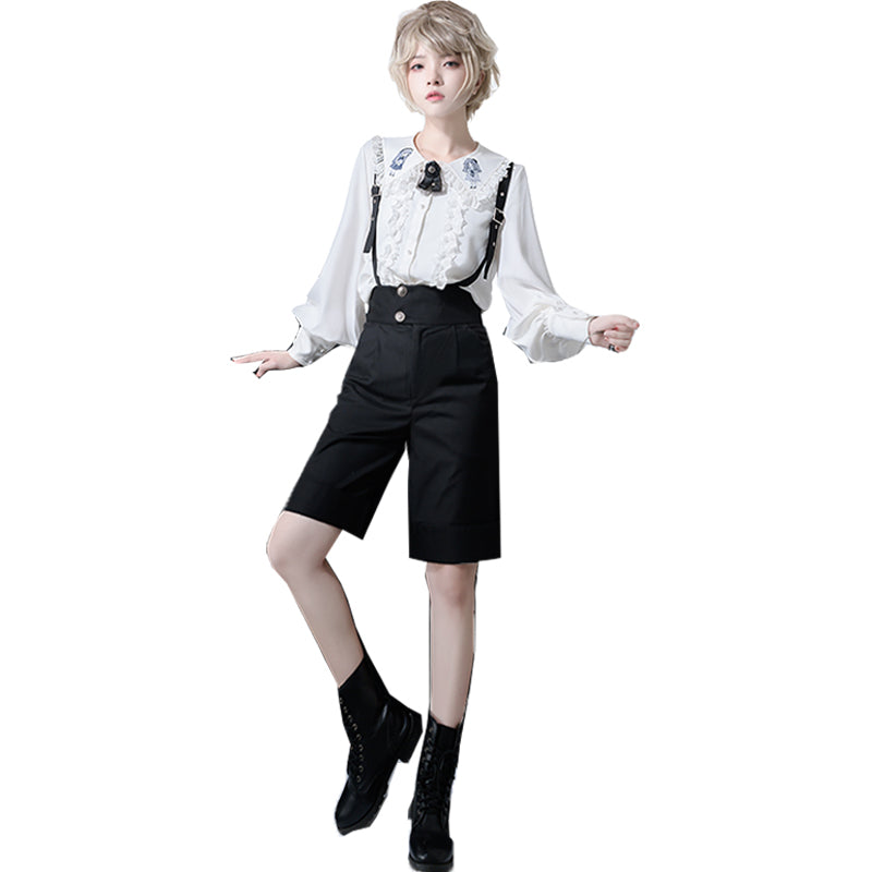 Corroding the Heart - Ouji Lolita Shirt Suspenders Shorts Collection - image 11