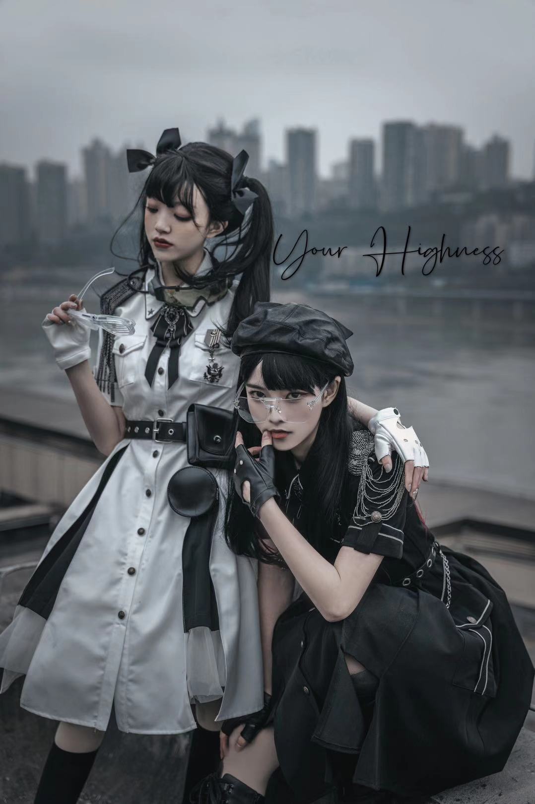 Evil Python 2.0 - Military Lolita Gothic OP Dress - image 5