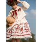 Christmas New Year Winter Lolita JSK Coat Set - image 5