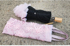 Foldable Princess Lolita Sequin Sun Parasol - image 12