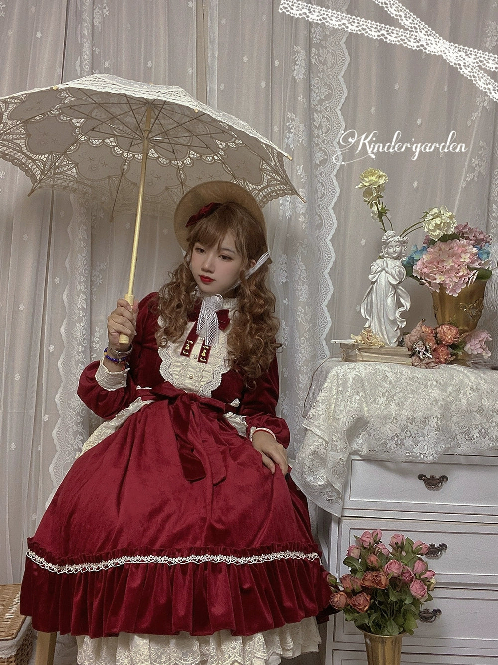 Vintage Elegant Velvet OP Dress - image 38