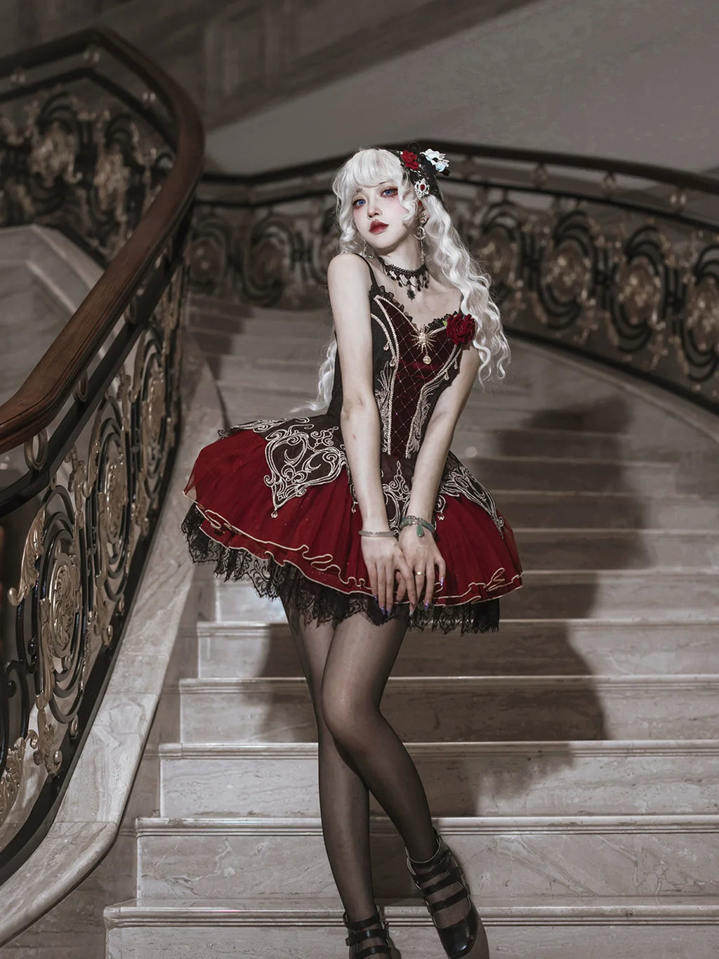 Blood Feast - Gothic Lolita JSK Suit Daily Goth Dress - image 7