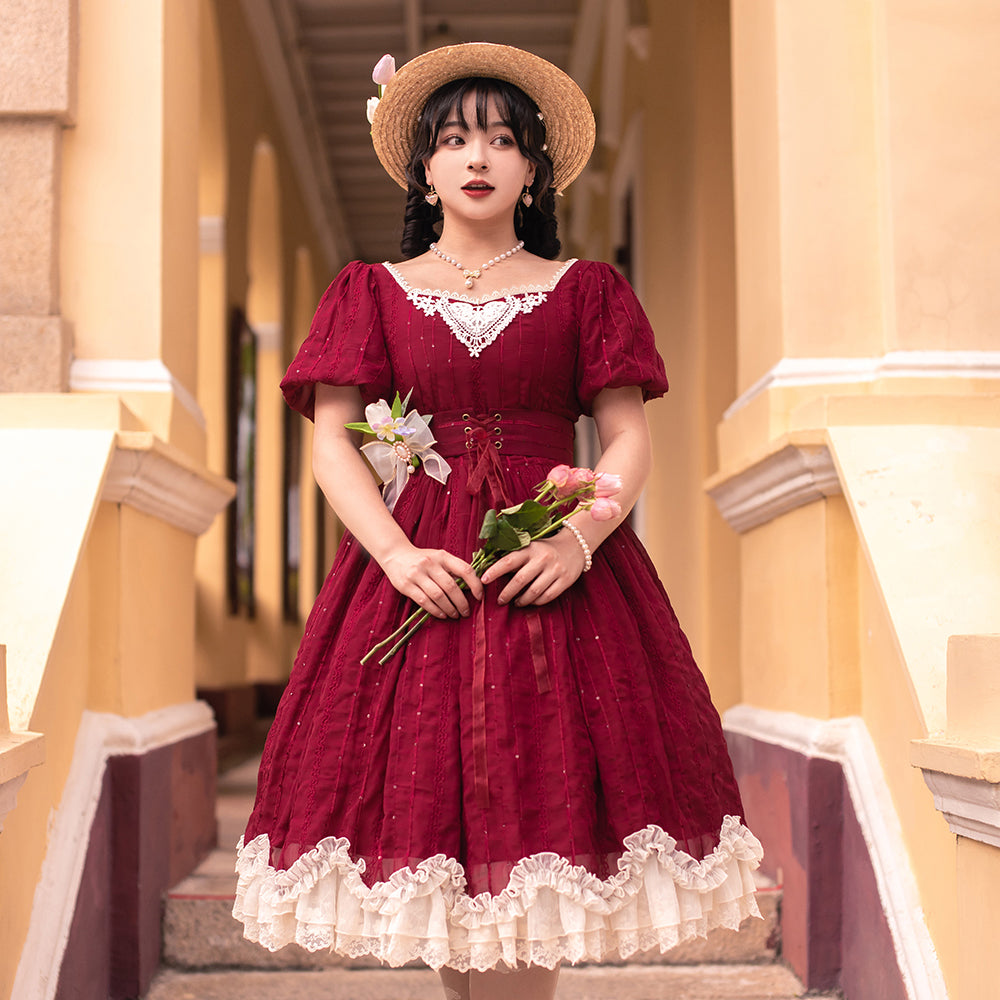 Tulip - Classic Lolita Short Sleeve OP Dress - image 30